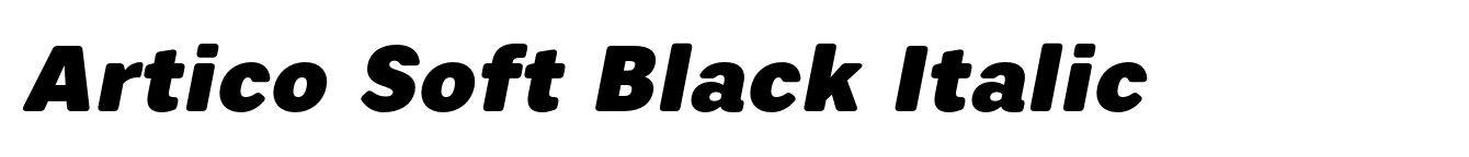 Artico Soft Black Italic